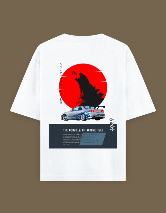 GTR R34 ,THE GODZILLA -- Unisex Oversized Classic T-Shirt