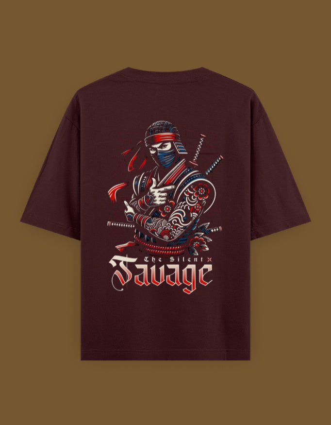 Silent Savage -- Unisex Oversized Classic T-Shirt