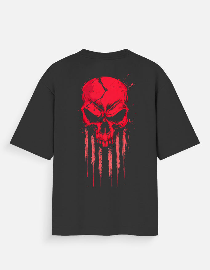 RED SKULL Unisex Oversized Standard T-Shirt