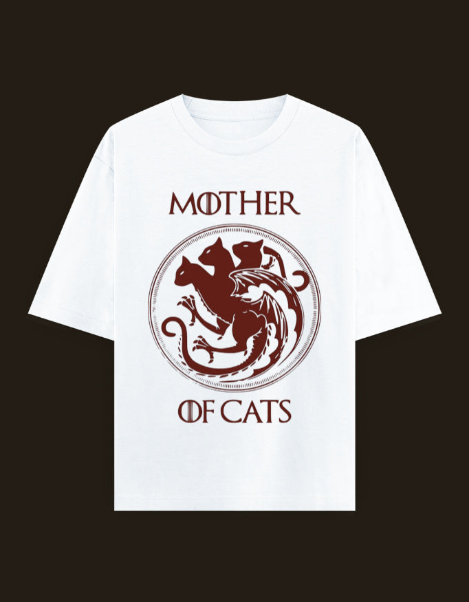 MOTHER OF CATS -- Unisex Oversized Classic T-Shirt
