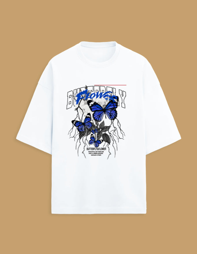 BUTTERFLY----Unisex Terry Oversized Tee