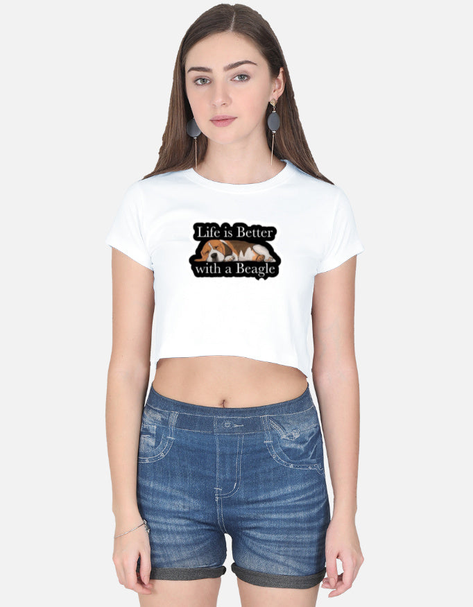 BEAGLE LOVE Crop Top