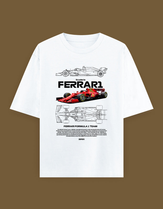 FERRARI1 TEAM -- Unisex Oversized Classic T-Shirt
