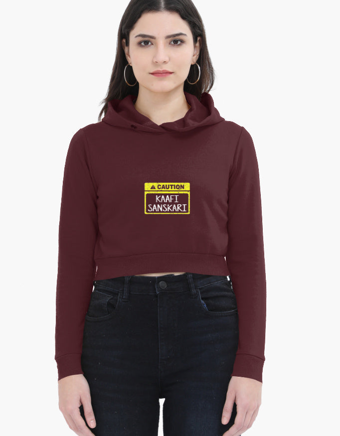 SANSKARI Female Cropped Hoodie