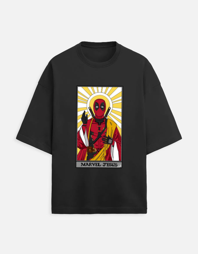 MARVEL JESUS ---Unisex Terry Oversized Tee
