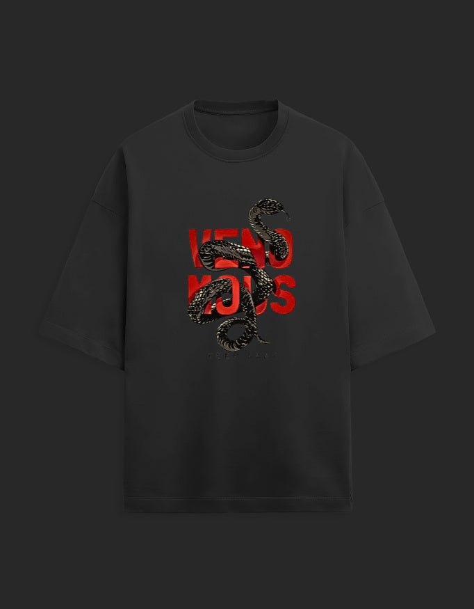 VENOMOUS----Unisex Terry Oversized Tee