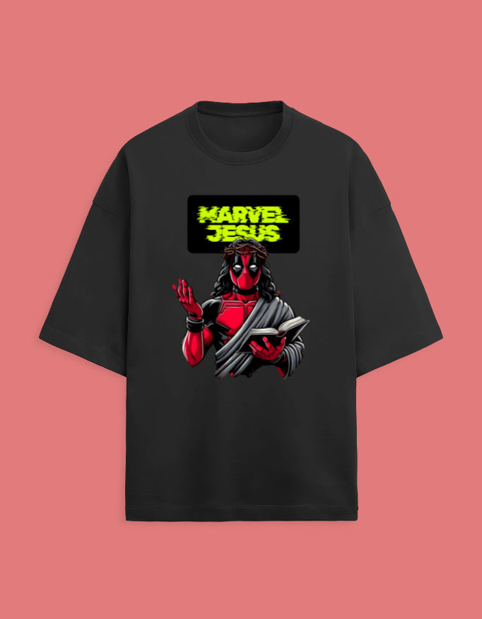 THE MARVEL JESUS---Unisex Terry Oversized Tee