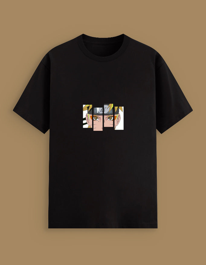"Naruto Uzumaki Sage Mode T-Shirt – Anime Eyes Graphic Tee | Shippuden Ninja Streetwear | Japanese Manga Fan Shirt"