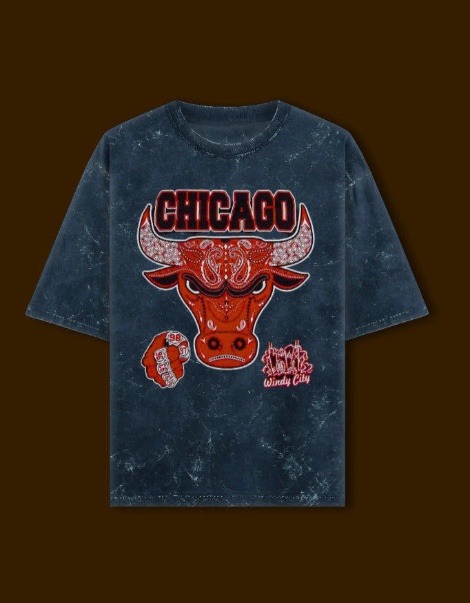 Unisex Acid Washed Oversized Tee
