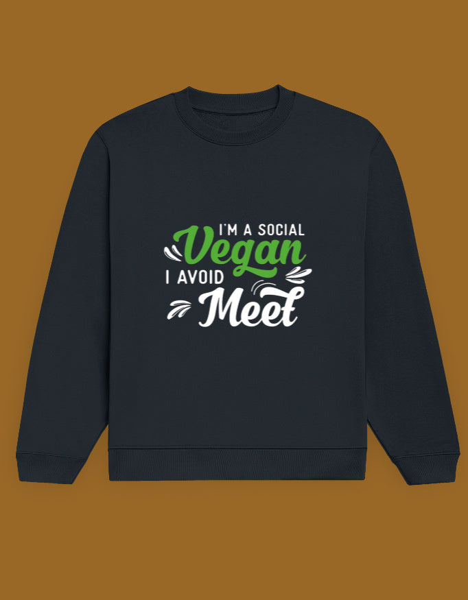 SOCIAL VEGAN -- Unisex Sweatshirt