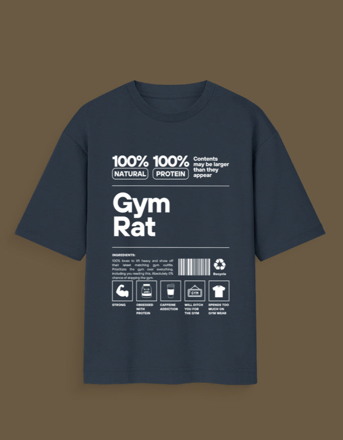 GYM RAT --- Unisex Oversized Standard T-Shirt