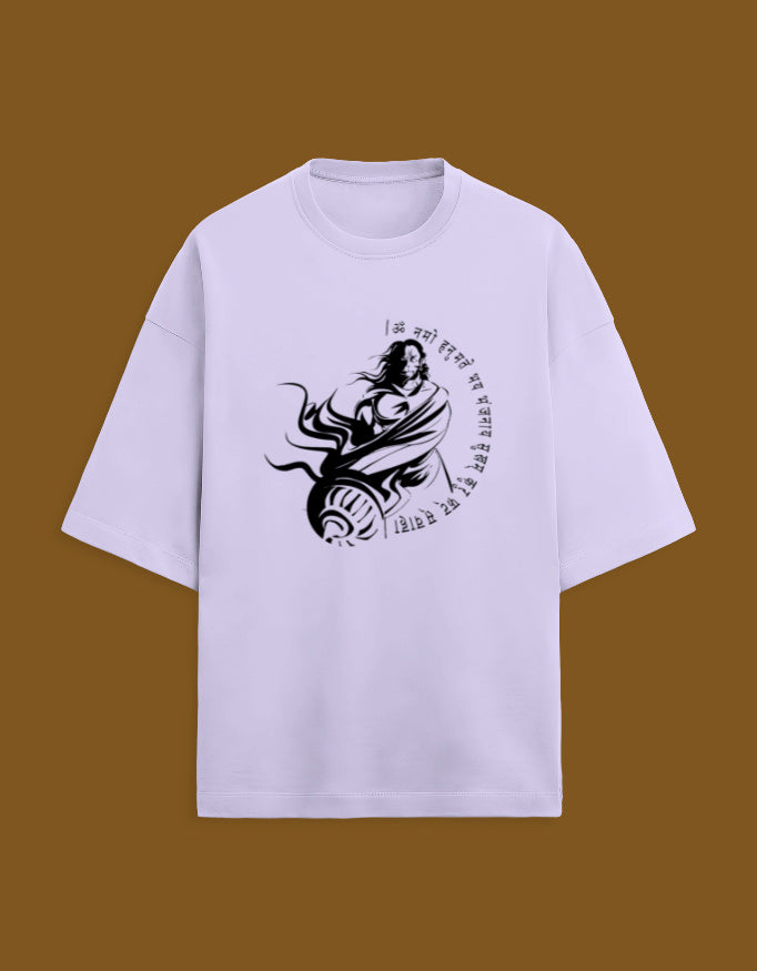Hanuman Power Wheel-----Unisex Terry Oversized Tee