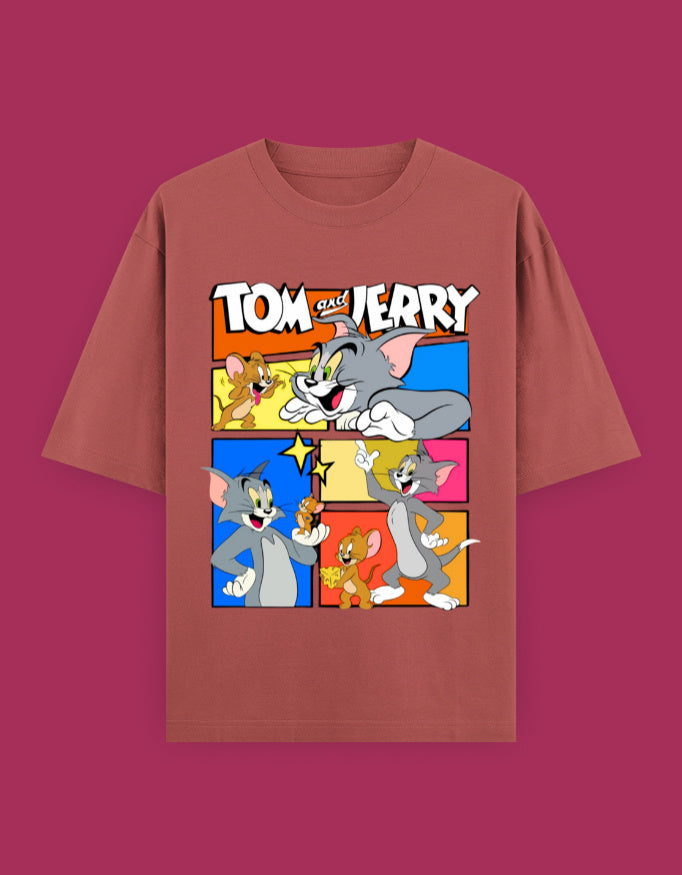 TOM & JERRY -- Unisex Oversized Classic T-Shirt